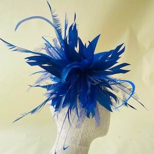Natural Feather Mount Goose Stripped Hackle Feather Flower Dyed Feather Millinery Goose Feathers for Hat Making Fascinators Decoration