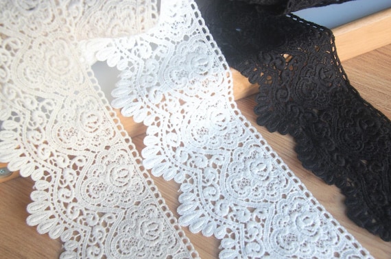 Cotton Guipure Lace Trim, Bridal Lace Trim Pattern Lace Edging Trimmings  Ribbon DIY for Baby Crown Clothing Bridal Wedding Dress - Etsy
