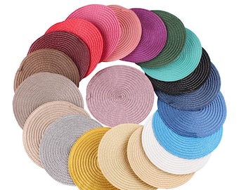 Runder Sinamay Fascinator-Hutbasis Braut Haarschmuck Hutboden Fascinator Sinamay-Hutbasis Top-Hut Für Hut und Hut