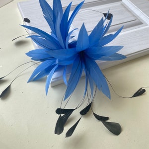 Dyed Feather Flower Mount Bouquet Faux flowers Millinery Feather Flower Handmade Dyed Goose Feathers for Hat Making Fascinators Decoration zdjęcie 7