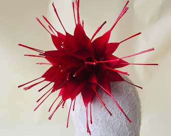 Handmade Customized Feather Flower Natural Feather Flower Embellishment Millinery Goose Feathers for Hat Making Fascinators Decoration