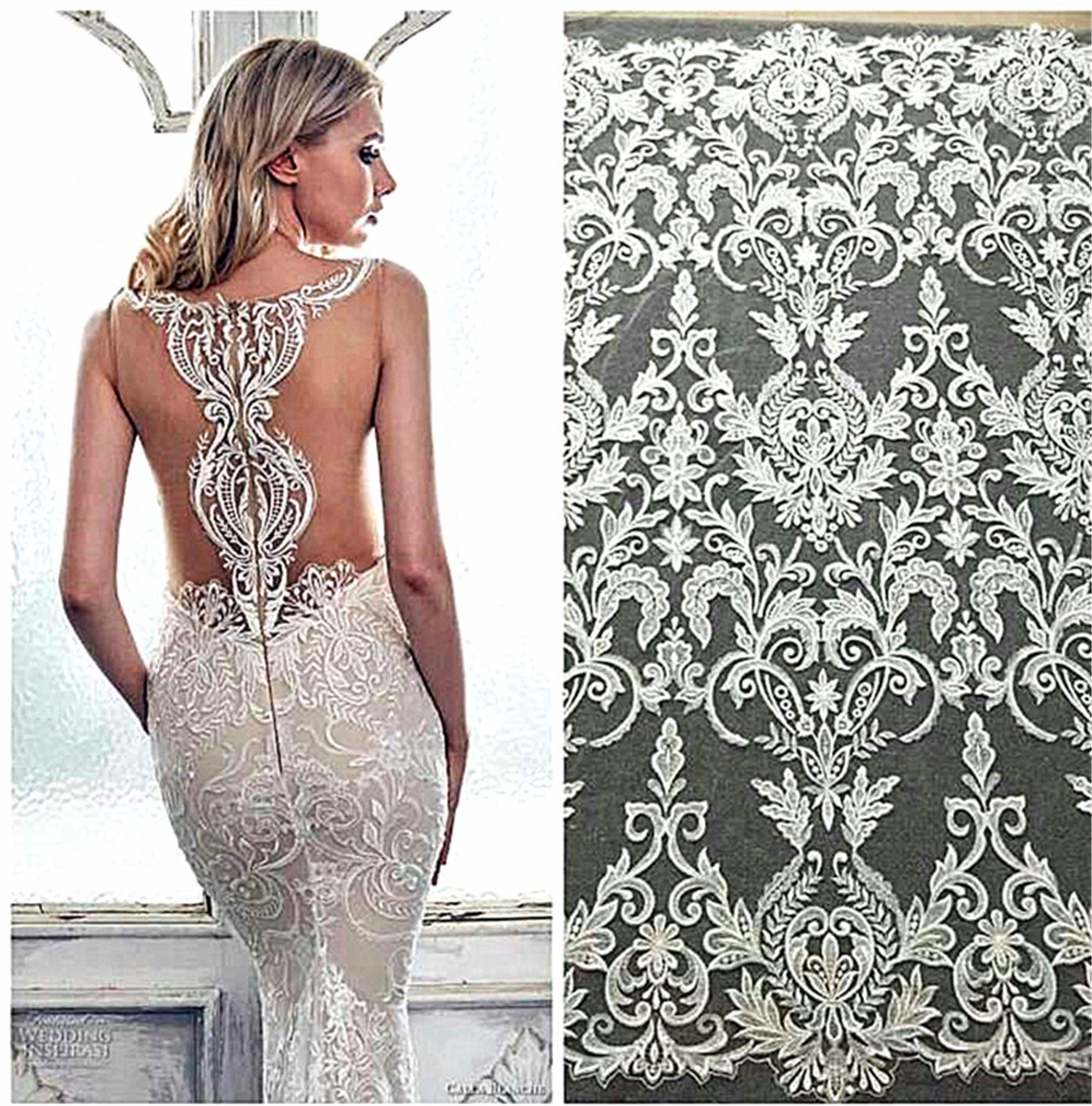 chinese dress ladies Long Sleeves Boho Wedding Dress with Tattoo Design