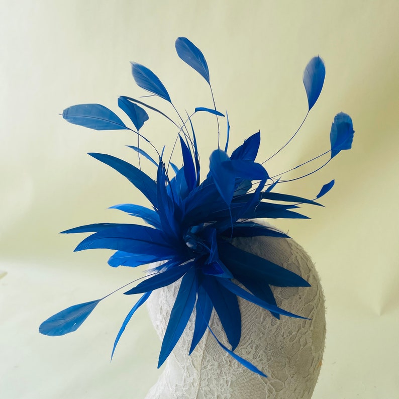 Dyed Feather Flower Mount Bouquet Faux flowers Millinery Feather Flower Handmade Dyed Goose Feathers for Hat Making Fascinators Decoration zdjęcie 4