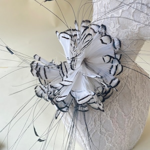 Natural Feather Flower Feather Flower Plume Bouquet Embellishment Millinery Feathers Flower for Hat Making Fascinators Decoration