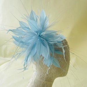 Natural Feathers DIY Derby Hat Faux flowers Millinery Feather Flower Handmade Dye Feather Flower Mount for Hat Making Fascinators Decoration