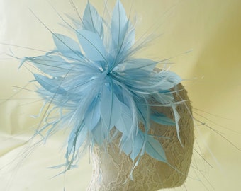 Natural Feathers DIY Derby Hat Faux flowers Millinery Feather Flower Handmade Dye Feather Flower Mount for Hat Making Fascinators Decoration