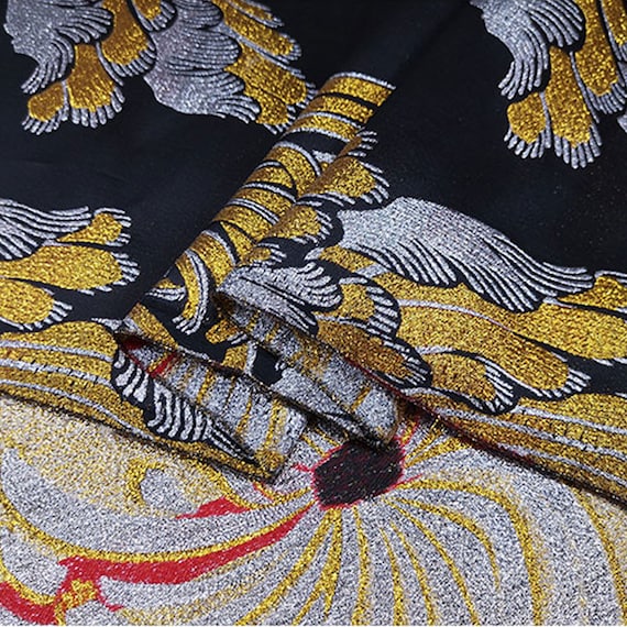 chinese dress ladies Luxury Shiny metallic lame craft Dress Fabric M1790