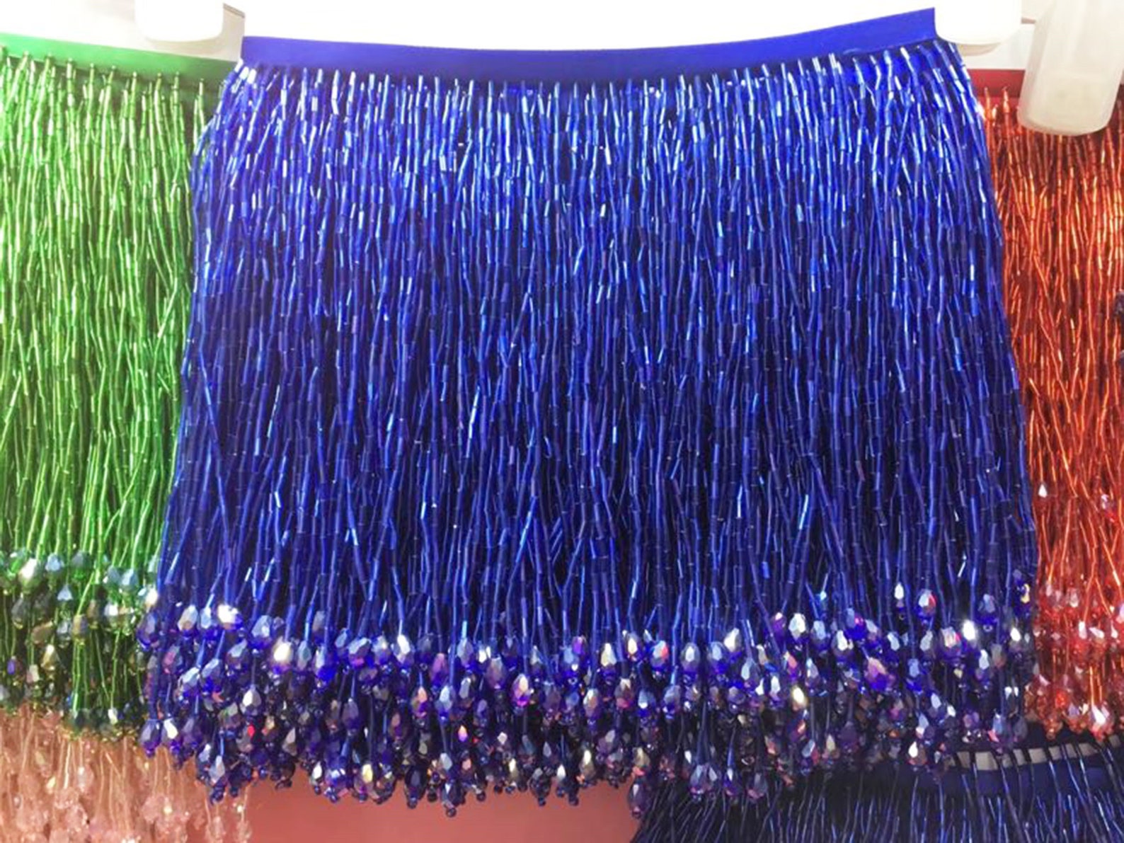Dangling Fringe Trim,beaded Fringe Trim,heavy Bead Trimming for Dance