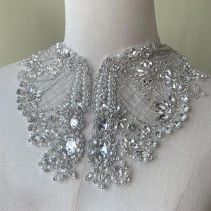 Black Beaded Appliques Embellishments Fo Desses Handmade