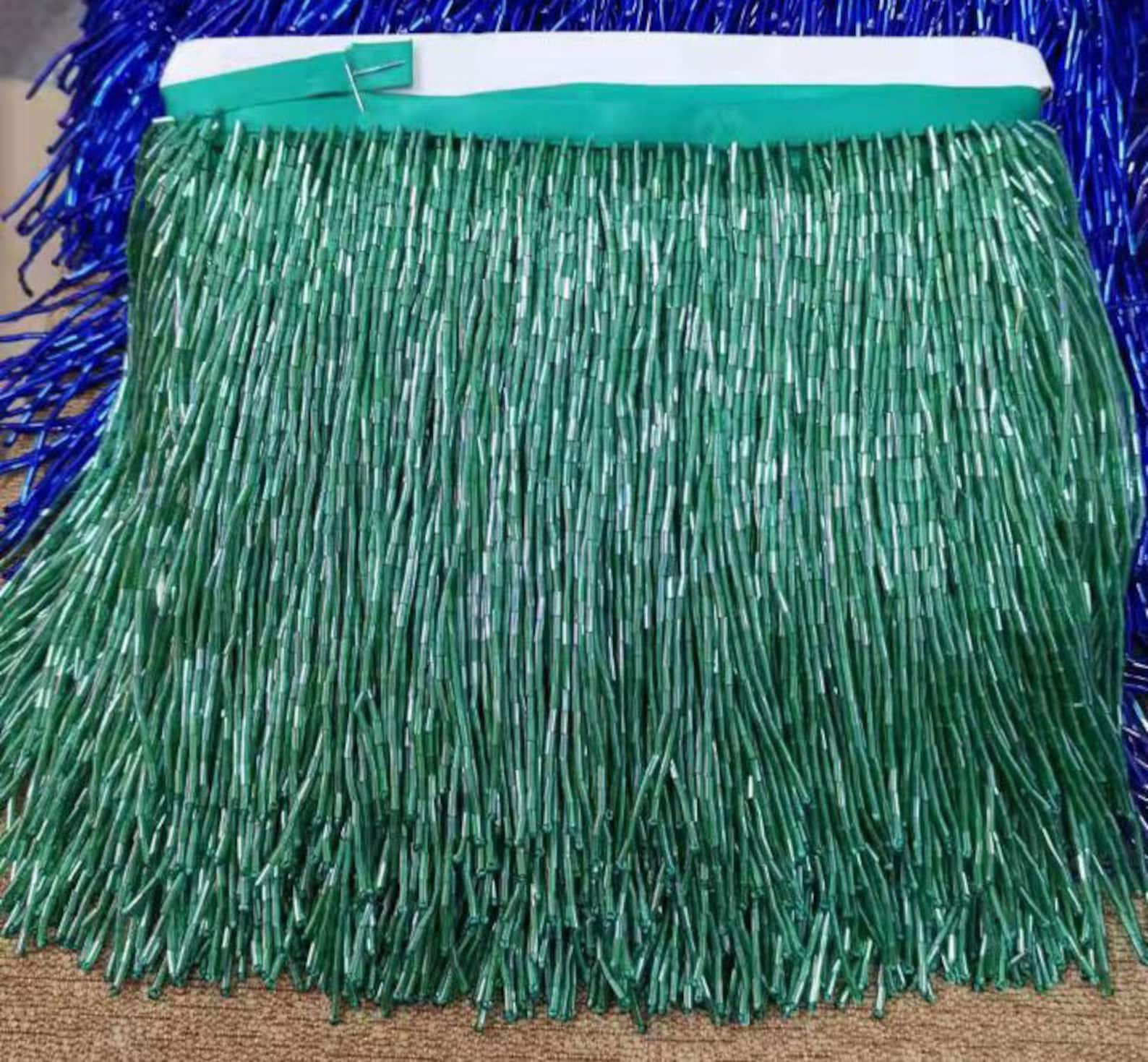 Beaded Fringe Trim,drop Charm Tassel Fringe Trim,heavy Beads Trimming