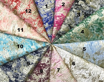 Metallic Brocade Fabric Gold Flora Jacquard Cloth Haute Couture Fabrics Design Fabric For Formal Suit Apparel 57 inches
