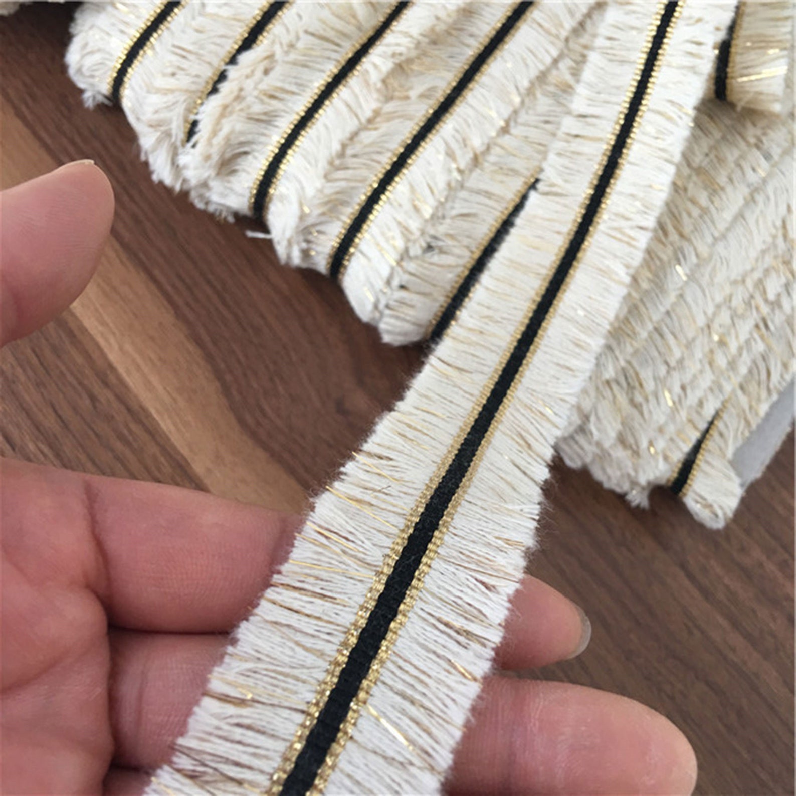 Detail Decorative Tassel Ribbon Fringed Ethnic Cotton Fringed Pleated ...