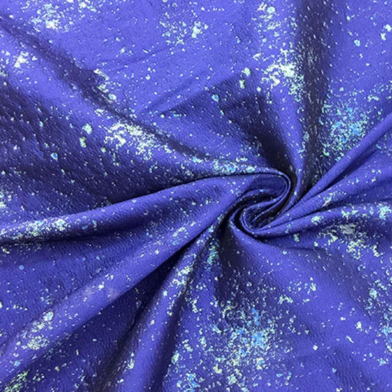 Fall Galaxy Jacquard Fabric Dark Blue Damask Fabric Cloth for A