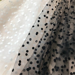 Polka Dot Tulle Lace Fabrics By The Yard Soft Lace Mesh Lace Fabric Party Costumes Lace Tulle Sewing Accessories 63 inches Width