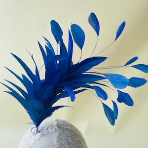 Dyed Feather Flower Mount Bouquet Faux flowers Millinery Feather Flower Handmade Dyed Goose Feathers for Hat Making Fascinators Decoration zdjęcie 1