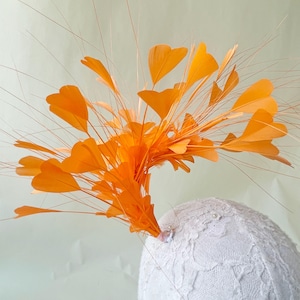 Customized Feather Flower Embellishment Millinery Feathers Flower Plume Bouquet Natural Feather Flower for Hat Making Fascinators Decoration