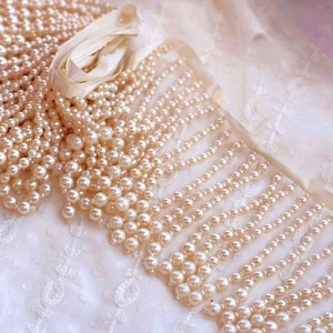 Perlenbesatz Perlen Satinband für Prom Kleid Schultergurt Braut schärpe, Bastelprojekte Verkauft um 1 Meter