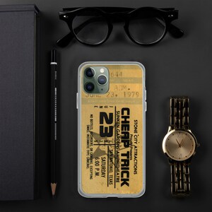 Vintage günstige Trick Konzert Ticket iPhone Fall