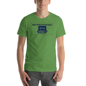 Home Taping is Killing Music Camiseta unissex de manga curta