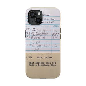 Stevige telefoonhoesjes vintage bibliotheekboek vervaldatum