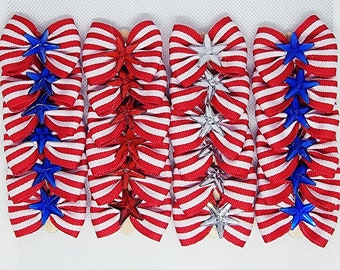 4th of July Dog Bows
