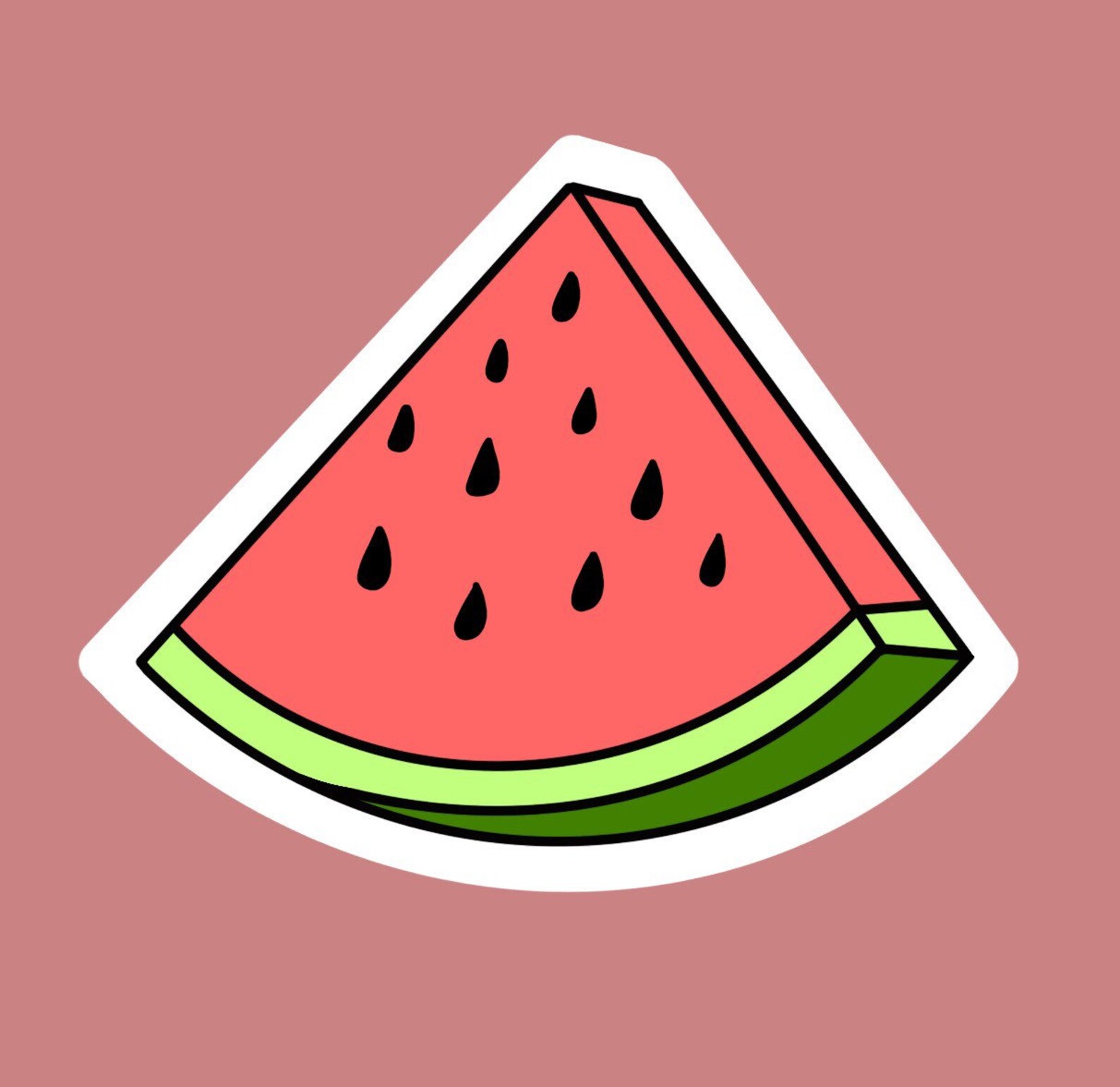 Watermelon sticker Etsy