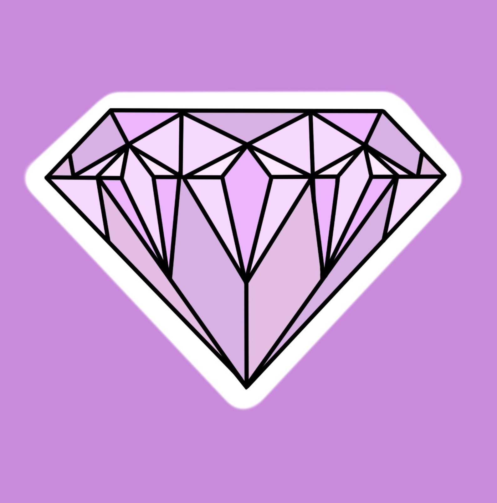 Diamond sticker Etsy
