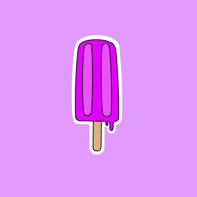 Popsicle Sticker | Etsy