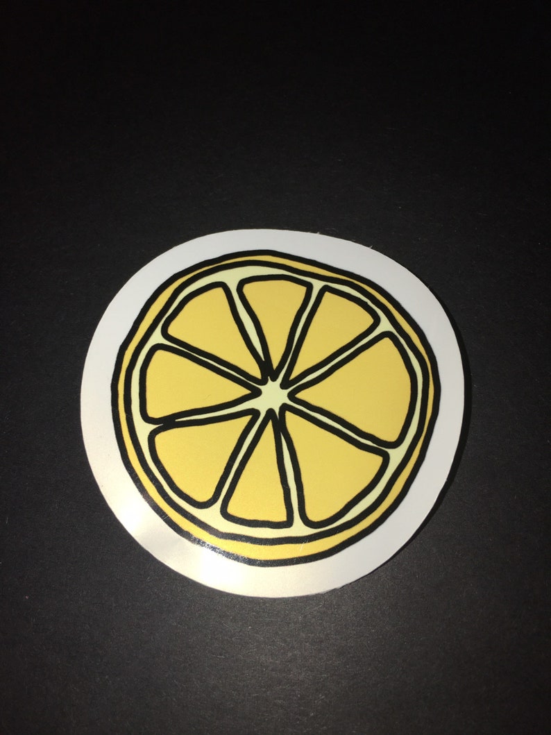 Cute Lemon Sticker Etsy