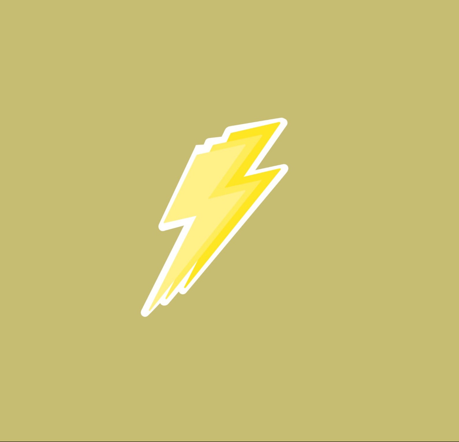 Aesthetic lightning bolt sticker | Etsy