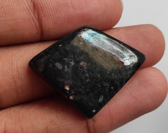 Alluring Nuummite  stone - polished stones - healing crystals and stones - Nuummite  stones Dimensions-28x35x6mm Wt-40Ct...