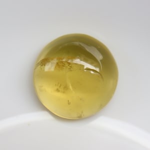 A + Zitronenquarz Cabochon, Zitronenquarz Kleiner Stein Halbedelstein Cabochon, Zitronen Kristall Cabochon, Taschenstein Edelstein