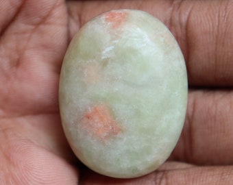 Natural Yellow Serpentine Palm Stone, Polished Yellow Serpentine Gemstone, Yellow Serpentine, Yellow Serpentine Pocket stone, yellow stone