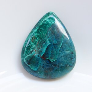 Shattuckite Cabochon, Natural Shattuckite, Blue Stones, Loose Stone, Pocket Stone, Healing Crystal, Gemstone, Spiritual Stone, Gemstone.