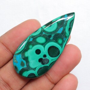 Top Quality Chrysocolla Malachite Cabochon, Natural Chrysocolla Malachite, Malachite Gems, Loose Stone for Jewelry Making, Gemstone for Gift