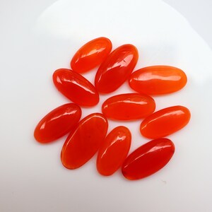 Carnelian 10pc Lot Cabochons, Carnelian Crystal, Oval Shape Carnelian, Carnelian crystal for Jewelry, Carnelian Emotional confidence.