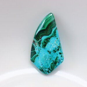 Natural Malachite Chrysocolla Cabochon, Gemstone Chrysocolla Malachite Cabochon, Loose Stone for Jewelry, Healing Stone, Green Crystal.
