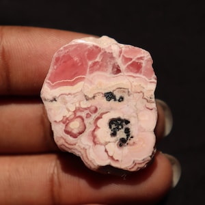 Rhodochrosite Slice - High-Grade Argentinian Rhodochrosite pieces - Polished Red Pink Crystals, Rhodochrosite Stalactite Slice,Rhodochrosite
