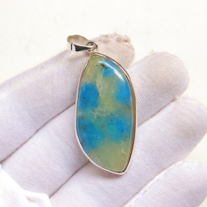 Rare Transparent K2 Jasper Silver Pendant, 925 Sterling Silver Pendant, Natural K2 Jasper Handmade Pendant, Gift for Her, Anniversary Gift