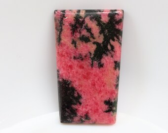 A+ Big Size Rhodonite Cabochon, Polished Rhodonite Cabochon, Loose Stone , Rhodonite Pocket Stone, Natural Rhodonite, For Jewelry Gemstone