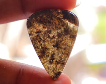 Rare!!! Lodolite Garden Quartz Cabochon, Chlorite Phantom Quartz, Natural Garden Quartz Cabochon, Loose Stone For Jewelry, Lodolite Cabochon