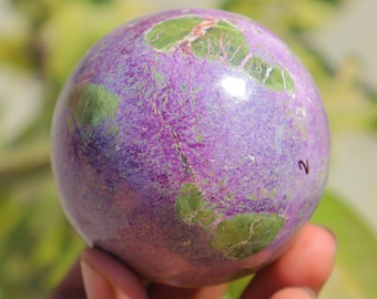 Very Very Rare!! 13.36oz Stichtite Sphere, Natural Stichtite Sphere, Protection Unity, Stichtite Sphere, Polished Stichtite, Heart Chakra