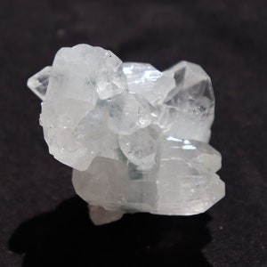 Natural White Apophyllite Cluster, Clear Apophyllite Crystal, Cubic White Apophyllite Specimen, Raw Apophyllite Crystal, Light Crystal