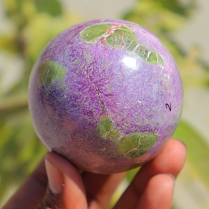 Very Very Rare!! 13.36oz Stichtite Sphere, Natural Stichtite Sphere, Protection Unity, Stichtite Sphere, Polished Stichtite, Heart Chakra