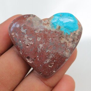 Unique RareCavansite Heart Cabochon, Natural Cavansite Heart, Cavansite Tumble Cavansite Palmstone, Cavansite Specimen, Cavansite from India