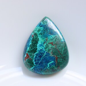 Shattuckite Cabochon, Natural Shattuckite, Blue Stones, Loose Stone, Pocket Stone, Healing Crystal, Gemstone, Spiritual Stone, Gemstone.