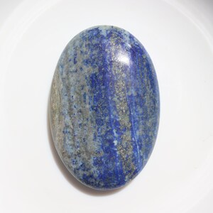 XL Lapis Lazuli Palm Stone, madani lapis lazuli Natural Untreated Undyed Tumbled Polished Pocket Stone, Blue and Gold Crystal Tumble