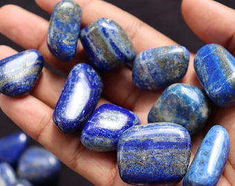 Big size, A+ Lapis Lazuli tumbled stone - tumbled lapis lazuli - healing crystal - lapis lazuli crystal - energy crystal, Lapis Lazuli stone