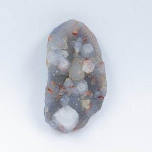 Brown Stilbite on Grey Chalcedony, Chalcedony Mineral, Brown Stilbite on Grey Chalcedony Specimen, Natural Brown Stilbite, NaturalChalcedony