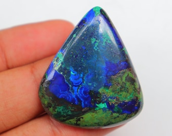 The Best! Azurite Malachite Cabochon, High Quality Azurite Malachite, Natural Azurite Malachite Cabochon, Loose Gemstone For Jewelry Making.